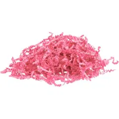 JAM Paper Crinkle Cut Shred Tissue Paper, 2oz. Hot Pink