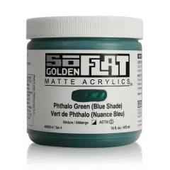 Golden&reg; SoFlat Matte Acrylic Paint, 16oz. Phthalo Green
