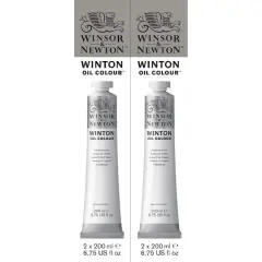 Winsor & Newton&trade; Winton Oil Colour&trade; 200mL Titanium White, 2ct.
