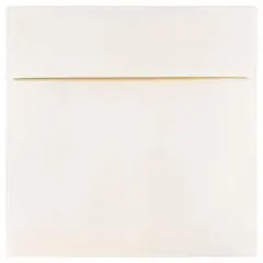 JAM Paper 6" Metallic Square Invitation Envelopes, 25ct. Opal Stardream
