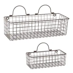 DII&reg; Wire Wall Basket Set Bronze