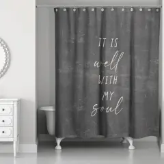 Well with My Soul 71" x 74" Shower Curtain