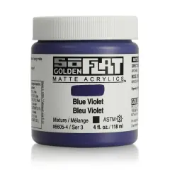 Golden&reg; SoFlat Matte Acrylic Paint, 4oz. Blue Violet