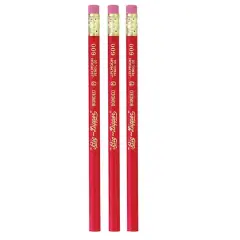 J.R. Moon Pencil Co. Big-Dipper Pencils with Eraser, 3 Packs of 12