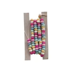 Hello Honey&reg; 6ft. Handmade Wool Felt Ball Garland Multicolor