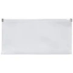 JAM Paper 5" x 10" Plastic Zip Closure Envelopes, 12ct. Clear