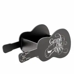 American Art Decor Grand Ole Opry Guitar Shaped Wooded Storage Crate - 16" x 10"