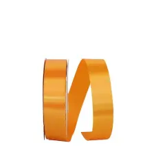 JAM Paper 3/8" x 100yd. Single Face Satin Allure Ribbon Pumpkin