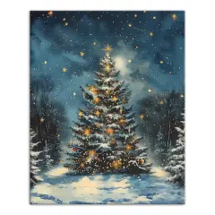 Decorated Forest Tree 16" x 20" Canvas Wall Art