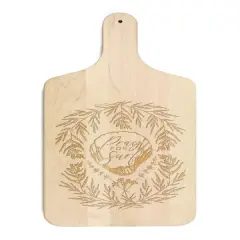 17" Pray For Surf Maple Wood Paddle Cutting Board