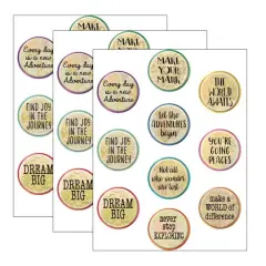 Teacher Created Resources Travel the Map Positive Saying Accents, 3 Packs of 30