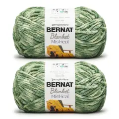 2 Pack Bernat&reg; Blanket Mist-ical&trade; Yarn Fresh Green