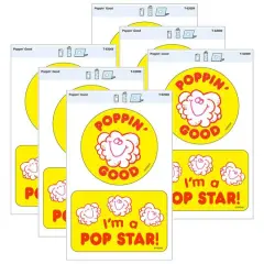 TREND Enterprises&reg; Poppin' Good Vinyl Stickers, 2 Per Pack, 6 Packs