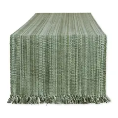 DII&reg; 108" Variegated Fringe Table Runner Artichoke