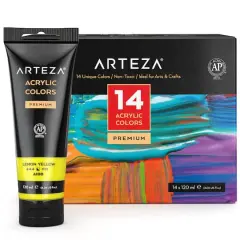 Arteza&reg; 14 Color Acrylic Paint Set