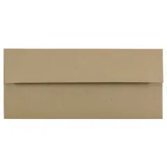 JAM Paper #10 Business Premium Brown Kraft Straight Flap Envelopes, 50ct. 