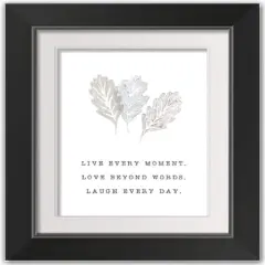 Live Love Fall Print in Black Frame