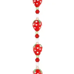 Red Lampwork Glass Strawberry Beads by Bead Landing&trade;