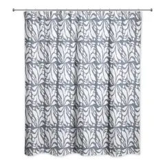 Foliage Shower Curtain Slate