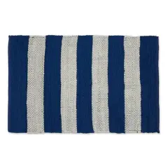 DII&reg; Navy & White Stripe Rag Rug, 2ft. x 3ft.