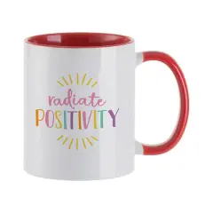Craft Express 6ct. 11oz. Sublimation Red Handle Mugs
