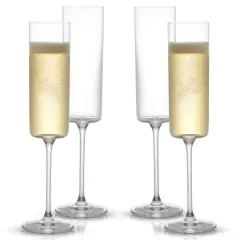 JoyJolt&reg; Claire Cyrstal Cylinder Champagne Glasses, 4ct.