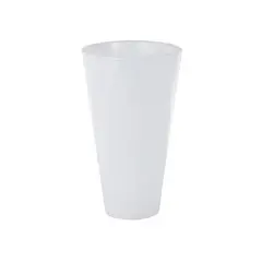 24.25" White Fiberglass Minimalistic Decorative Vase