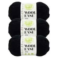 3 Pack Lion Brand&reg; Wool-Ease&reg; DK Yarn Black