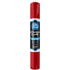 PA Vinyl Gloss Permanent Adhesive Vinyl Dark Red