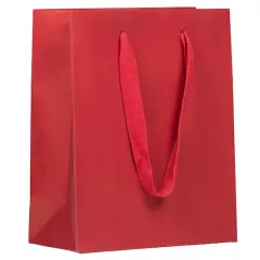 JAM Paper Medium Red Matte Heavy Duty Kraft Gift Bags, 10ct.