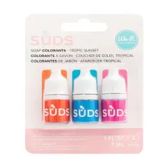 We R Memory Keepers&reg; Suds&trade; Soap Colorants Set Tropic Sunset