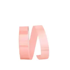 JAM Paper 3/8" x 100yd. Single Face Satin Allure Ribbon Coral Rose