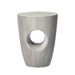 Glitzhome&reg; 18'' Multi-Functional Faux Concrete Accent Table