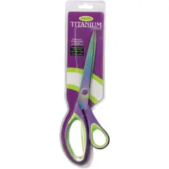 Sullivans 10" Purple & Green Heirloom Titanium Dressmaker Scissors