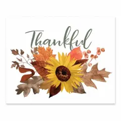 Thankful Sunflower Tabletop Canvas