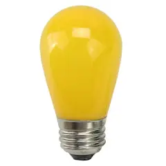 Opaque LED S14 Replacement Bulbs, 25ct. Yellow