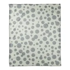 Bubbles All Over Coral Fleece Blanket Green