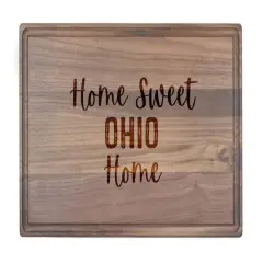 Home Sweet State Home 17" x 11" Walnut Cutting Board Ohio