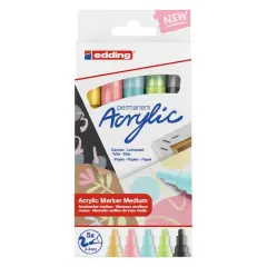 edding&reg; 5100 Medium Pastel Acrylic Marker Set