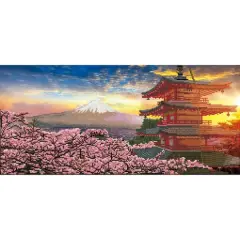 Simply Dotz&reg; Intermediate Mount Fuji & Chureito Pagoda Diamond Painting Kit