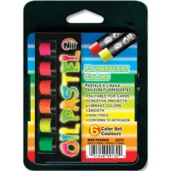 Yasutomo&reg; Niji&reg; Fluorescent Colors Oil Pastel Set