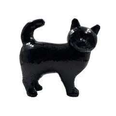 8" Disco Cat Tabletop D&eacute;cor by Ashland&reg; Black