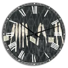 Designart French Bird Flea Market II Wall Clock