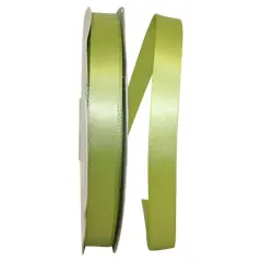 JAM Paper 5/8" x 100yd. Satin Single Face Ribbon Green Grass