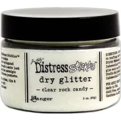 Tim Holtz&reg; Distress Clear Rock Candy Stickles Dry Glitter