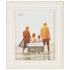 Expressions&trade; 8" x 10" White with Distressed Edges Frame by Studio D&eacute;cor&reg;
