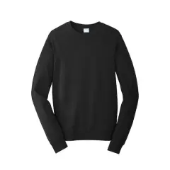 Port & Company&reg; Fan Favorite&trade; Fleece Crewneck Sweatshirt Jet Black