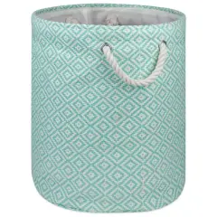 DII&reg; Medium Round Geo Diamond Paper Bin Aqua