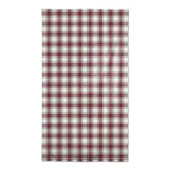Red Gray Plaid 58x102 Tablecloth