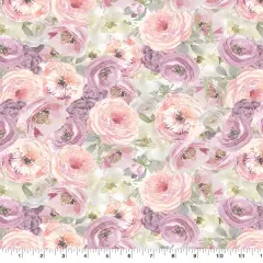 Suzanne Nicoll Peony Packed Floral Cotton Fabric